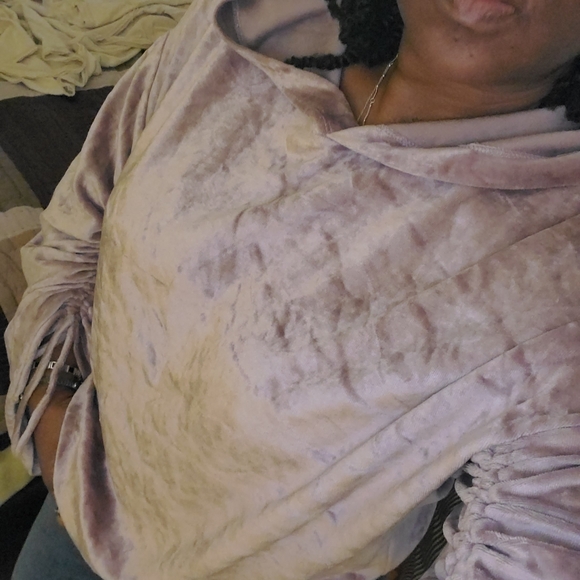 Express NWT velour hobo hoodie Medium - Picture 4 of 5